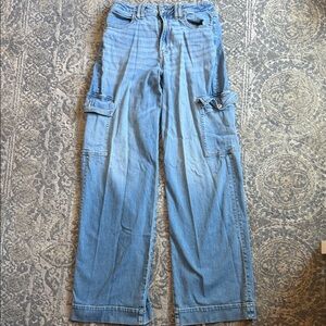 American Eagle Outfitters Light Blue Cargo Pants